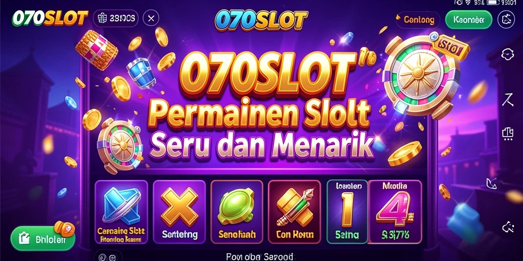 Tangkapan layar utama 070SLOT menunjukkan aksi gameplay seru dari permainan slot.