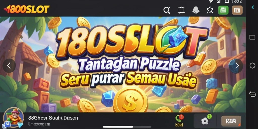 Tampilan gameplay seru dari 180SLOT yang penuh warna.