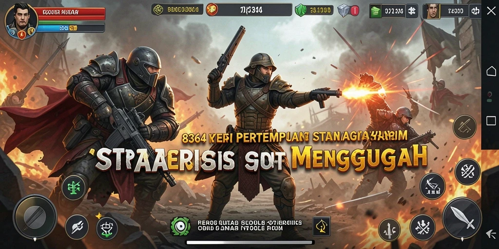 Tangkapan layar menampilkan pertempuran strategis yang intens dalam 8364.