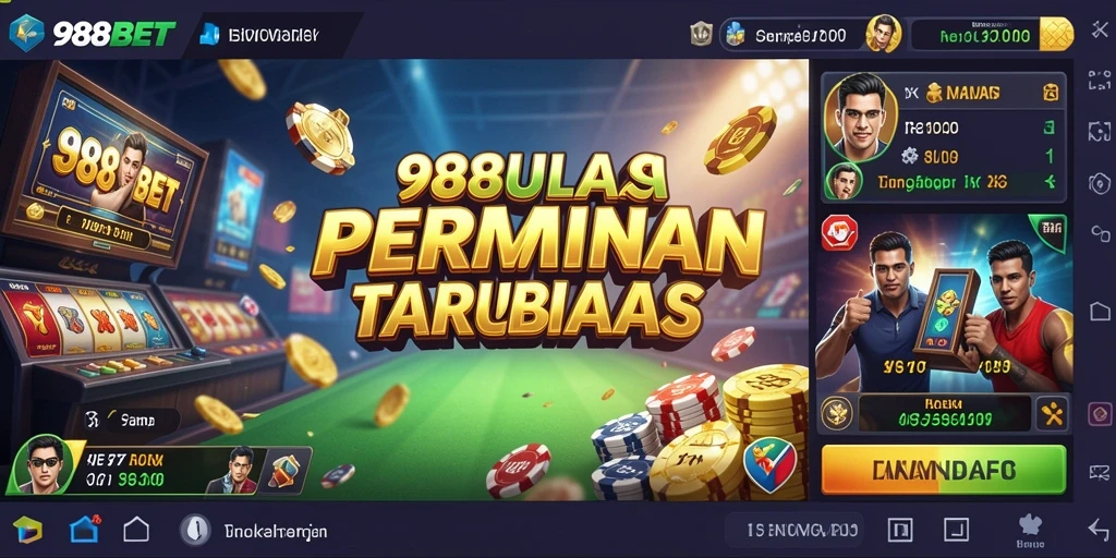 Gameplay menarik dalam 988BET yang menggambarkan sensasi taruhan.
