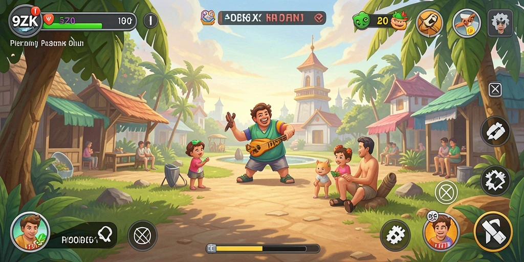 Tampilan gameplay menarik dari 9ZK dengan berbagai tantangan seru.