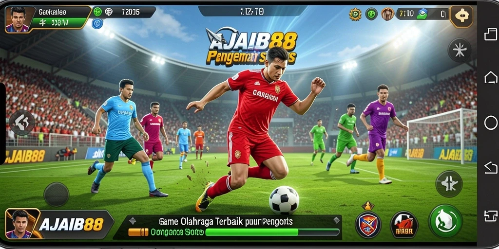 Tampilan gameplay AJAIB88 yang penuh aksi olahraga.