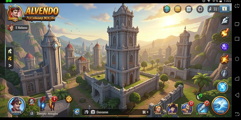 Screenshot utama ALVENDO menampilkan gameplay seru dan strategi Tower Defense.