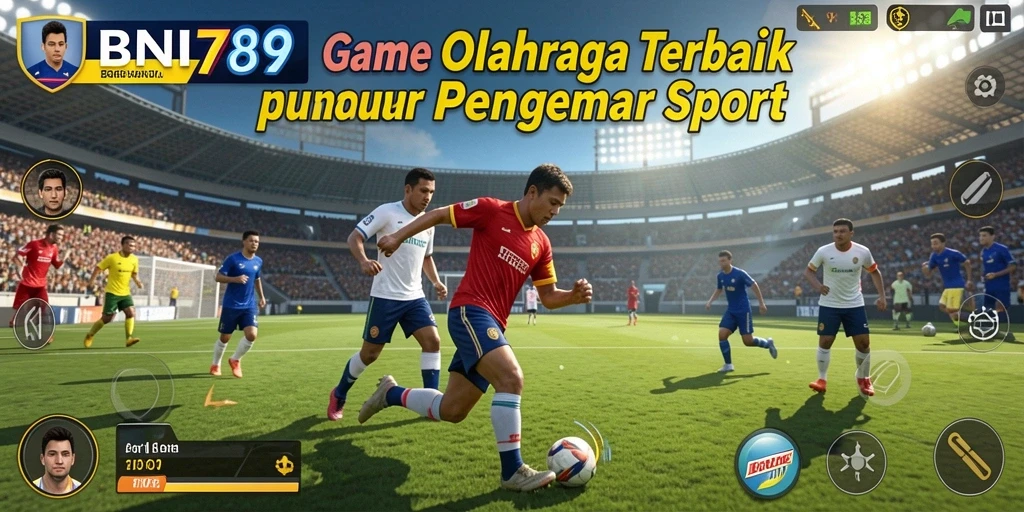 Screenshot BNI789 menunjukkan aksi seru dalam gameplay olahraga.