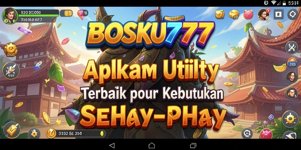 Tampilan antarmuka utama BOSKU777 yang memudahkan akses fitur Utility.