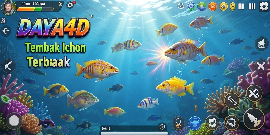 Gameplay seru dari <strong>DAYA4D</strong> saat menembak ikan di lautan.