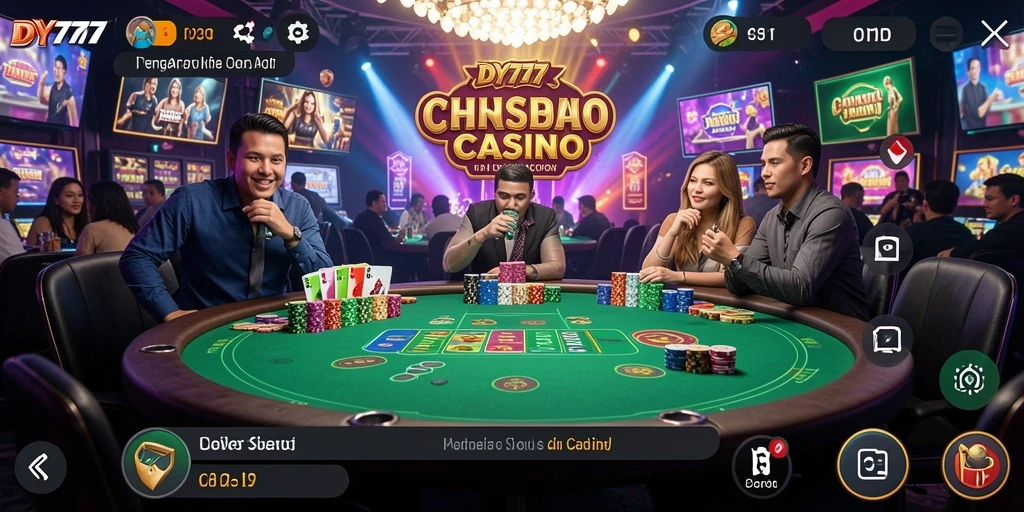 Tampilan menarik dari gameplay Live Casino di DY777.
