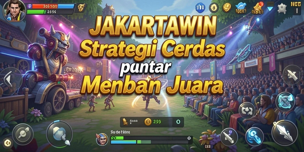 Tangkapan layar gameplay JAKARTAWIN yang penuh strategi.