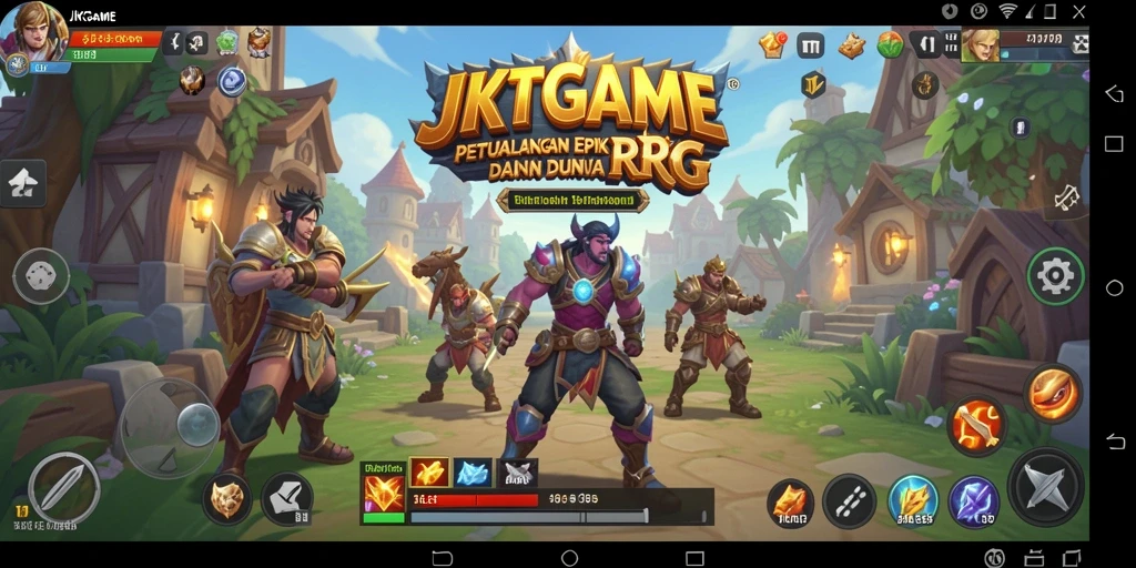 Screenshot gameplay menarik dari JKTGAME menampilkan petualangan epik di dunia RPG.