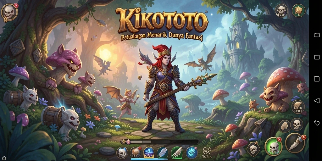Tampilan gameplay KIKOTOTO yang menawan dan penuh aksi petualangan.