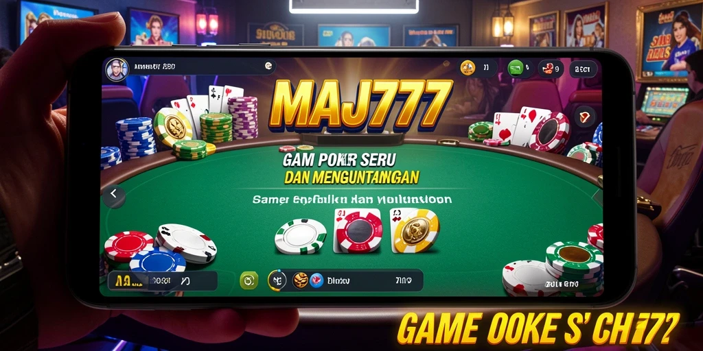 Tampilan gameplay seru di aplikasi poker MAJ777.