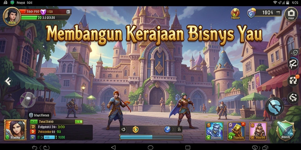 Tampilan gameplay N06 yang mendebarkan dalam membangun kerajaan bisnis.