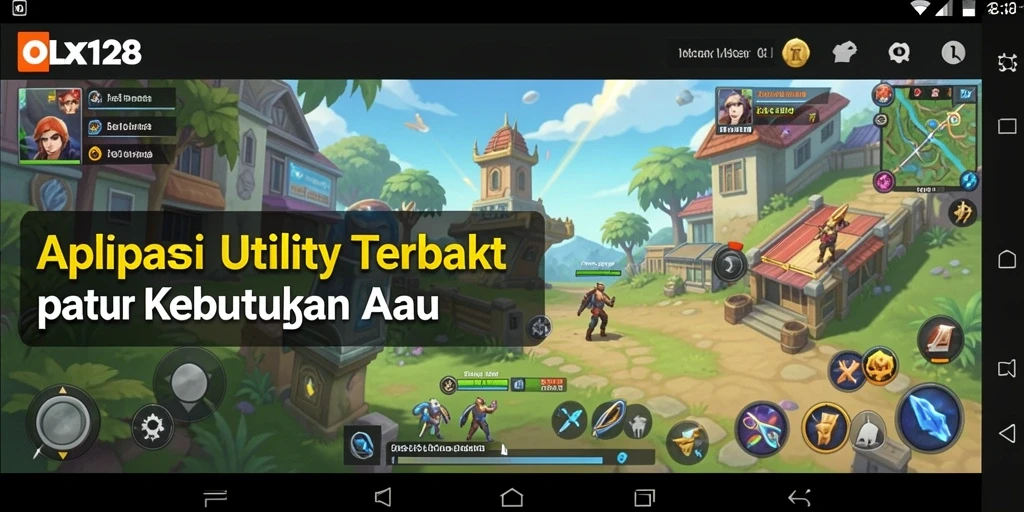 Tampilan antarmuka OLX128 yang intuitif dan mudah digunakan.