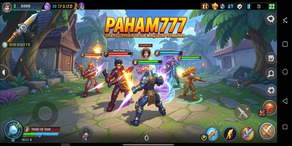 Tangkapan layar utama menampilkan aksi strategis dalam <strong>PAHAM777</strong>.