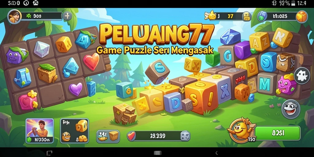 Screenshot PELUANG77 menampilkan gameplay Puzzle yang menantang dan interaktif.