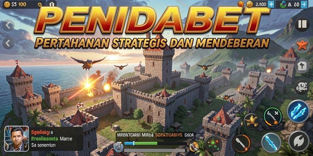 Tampilan gameplay PENIDABET yang mendebarkan dalam Tower Defense.