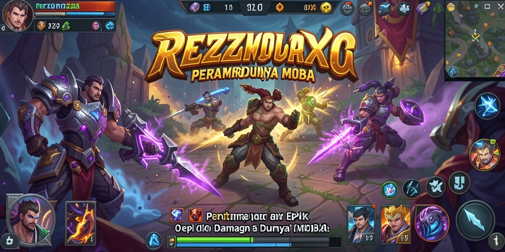 Tangkapan layar gameplay REZIXO yang intens dan seru.