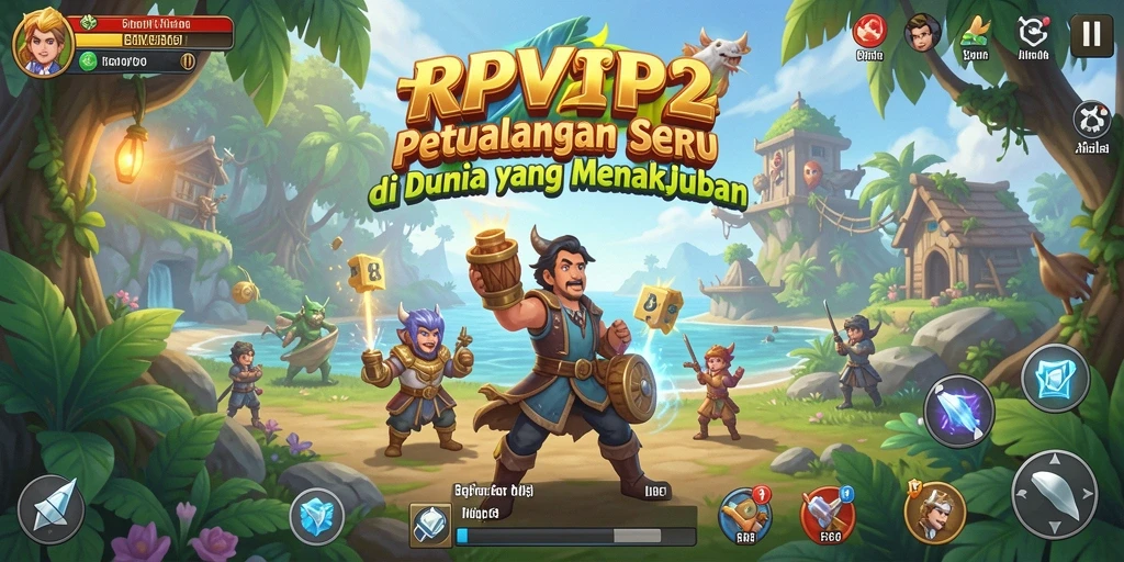 Tangkapan layar menampilkan gameplay penuh aksi RPVIP2 yang menarik.