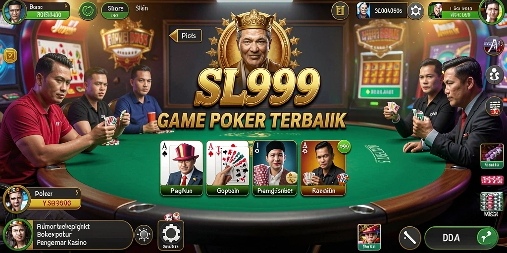 Tampilan gameplay seru di SL999 saat bermain Poker.