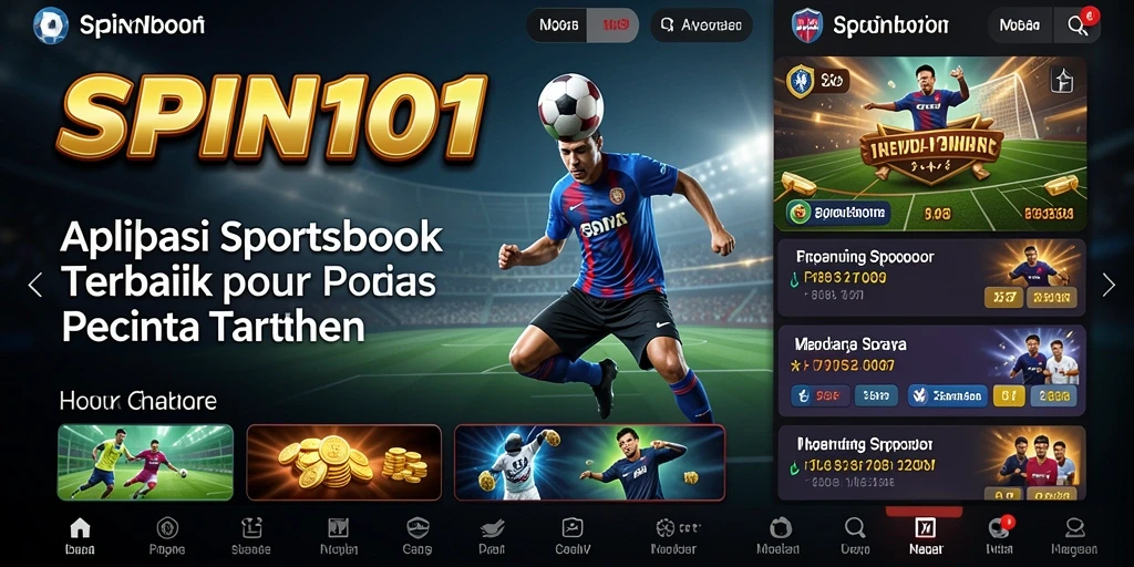 Tampilan gameplay SPIN101 dengan berbagai taruhan olahraga.