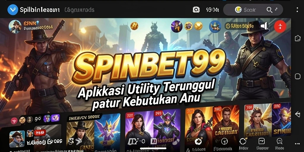 Tampilan antarmuka aplikasi SPINBET99 yang memudahkan navigasi.