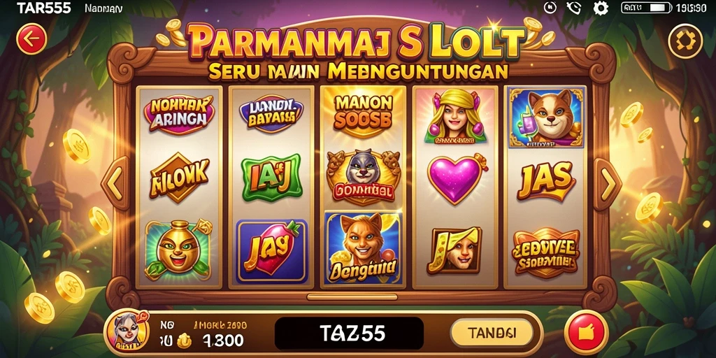 Screenshot menunjukkan gameplay yang menarik dan efek visual dari TAR555.