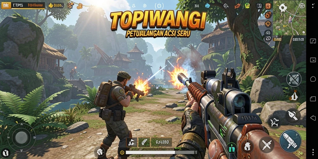 Tangkapan layar gameplay menarik dari TOPIWANGI dengan aksi seru.