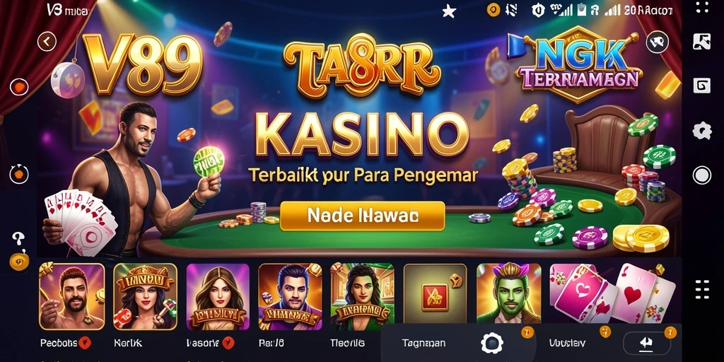 Tampilan menarik gameplay V89 dengan suasana kasino yang nyata.